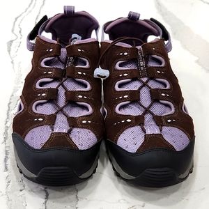Lands’ End Water Hiking Shoes 11 Wide Women Trail Outdoor Closed Toe Sandals